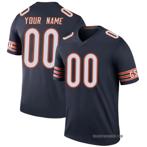 Cole Kmet Men's Nike Navy Chicago Bears Vapor Untouchable Custom Elite Jersey