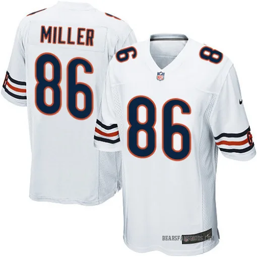 Game Zach Miller Men's Chicago Bears White Jersey - Nike