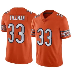 Limited Charles Tillman Men's Chicago Bears Orange Alternate Vapor Jersey - Nike